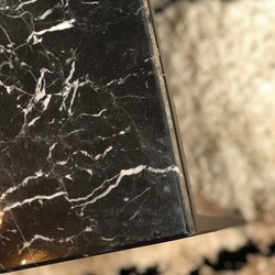 Westford sofabord marmor svart 90x30x40