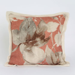 Putetrekk blomst 50X50 cm rosa - Lama