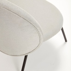 Lounge chair 2 stk Grå Hubsch