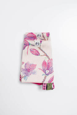 Stroppebeskytter - blomster Hvit og rosa - LennyLamb