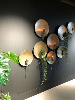 Rod lysestake vegg antikk gull Trend Collection