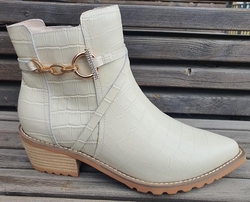 BIBBA Creme croco skolett m spenne 