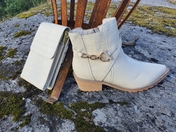 BIBBA Creme croco skolett m spenne 