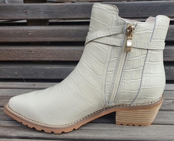 BIBBA Creme croco skolett m spenne 