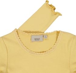Wheat Rib T-Shirt Lace