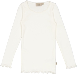 Wheat Rib T-Shirt Lace Ivory - Wheat