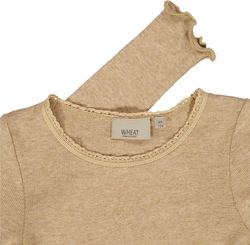 Wheat Rib T-Shirt Lace