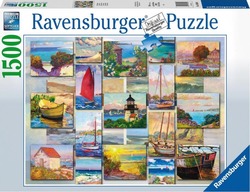 Ravensburger puslespel 1500 Kystcollage