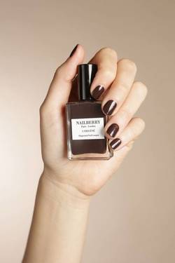 Nailberry oransje neglelakk Hot Coco - Nailberry