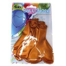 Ballongar 8pk gull hjerte gull hjerte - Tinka