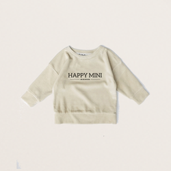 Happy Mini beige velour  beige - Little Kingdom