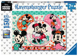 Ravensburger puslespill 150 Disney Drømmeparet Mikke & Minnie