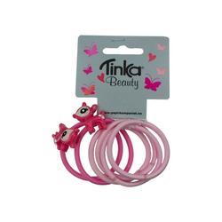 HÅRSTRIKKER 2 STK BAMBI/4 STK ROSA TINKA BEAUTY