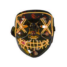LED Horror Maske Oransj