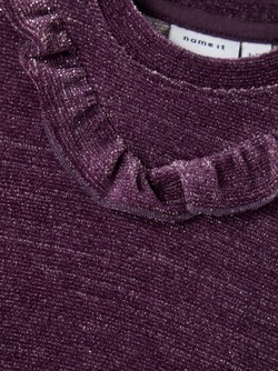 NBFROMANE LS VEL DRESS