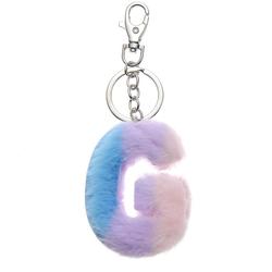NØKKELRING PLYSJ PASTELL G