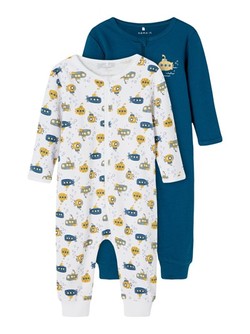 NBMNIGHTSUIT 2P ZIP LEGION BLUE (UTEN FOT)