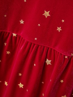 NMFRALVET LS VELOUR DRESS