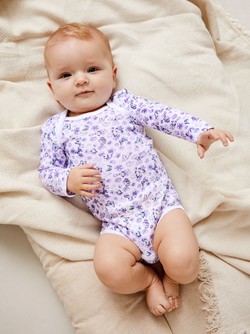NBFBODY 3P LS PURPLE FLOWER  