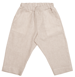 Pants Striped Woven Camel - Huttelihut