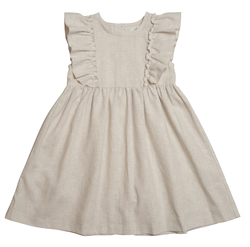 Dress Striped Woven Camel - Huttelihut