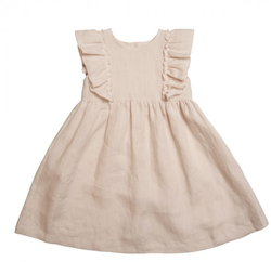 Dress Solid Linen Old Rose - Huttelihut