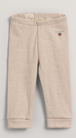 SOLID LEGGINGS LIGHT BEIGE MELANGE - Gant