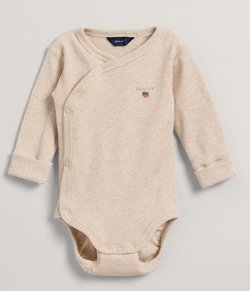 SOLID LS BODY LIGHT BEIGE MELANGE - Gant