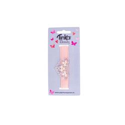 HÅRBÅND TIARA ROSA M/PERLER TINKA BEAUTY