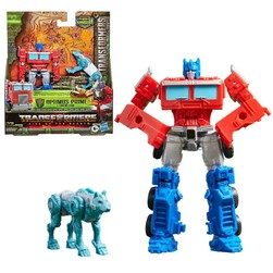 Transformers Rise of the Beasts Weaponizer 2-pack actionfigurer - Optimus Prime og Chainclaw