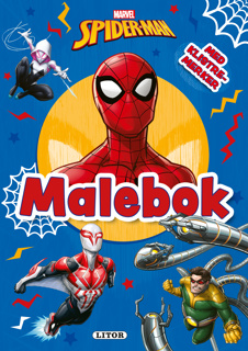 MALEBOK MARVEL SPIDERMAN MED KLISTREMERKER