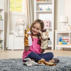 Melissa & Doug Hånddukker Zoo Friends  4pk