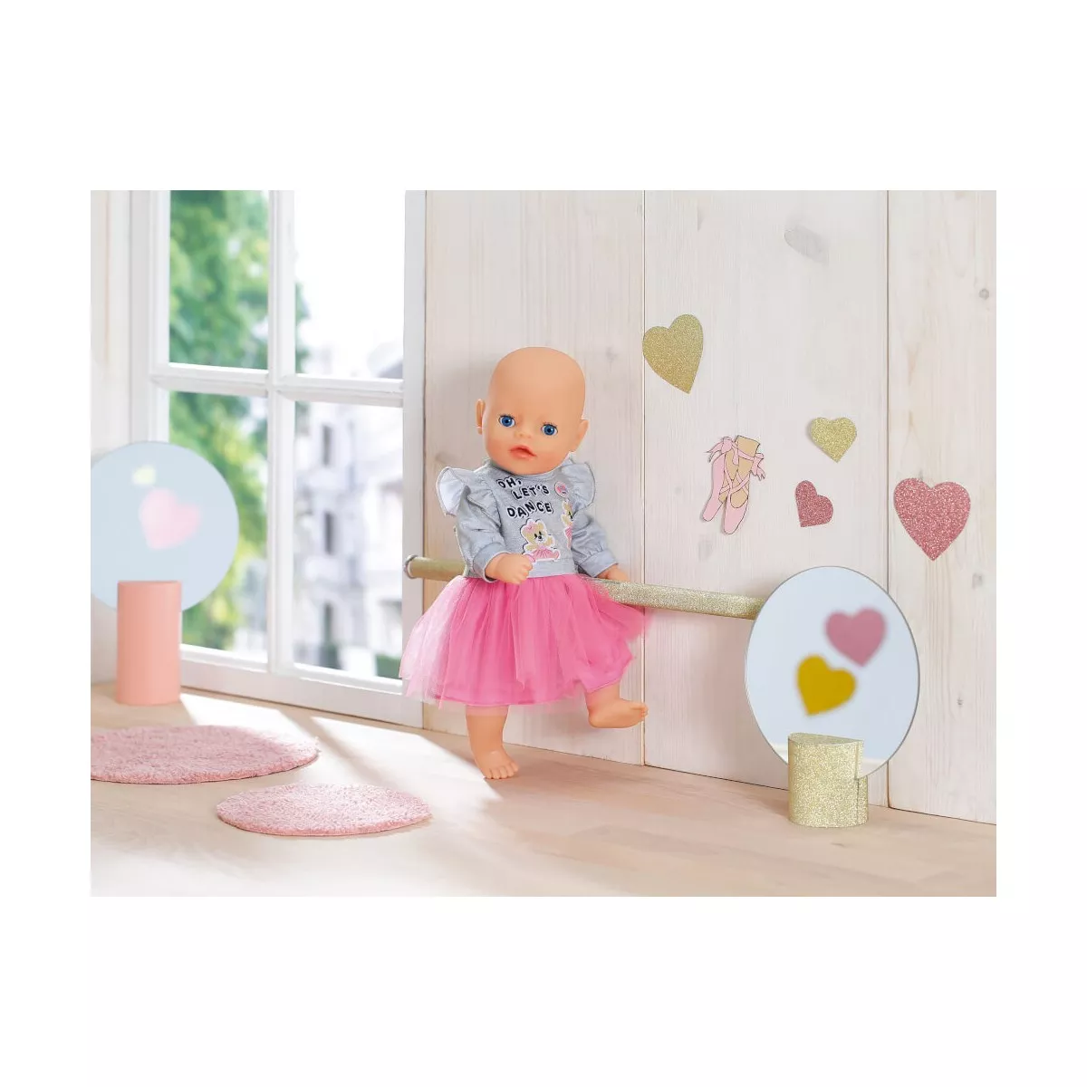 Baby born kjole rosa - 36cm