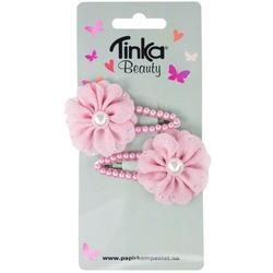 HÅRSPENNE PERLER M/BLOMST ROSA TINKA BEAUTY