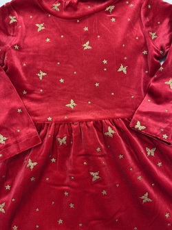NMFRIFLY LS VEL DRESS