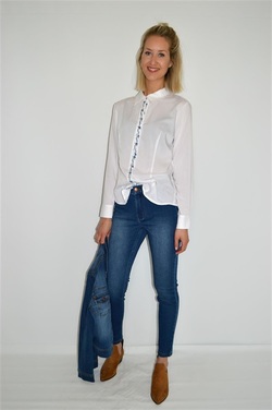 STEEAM Jeans 7/8 dels lengde Blå denim - Steeam