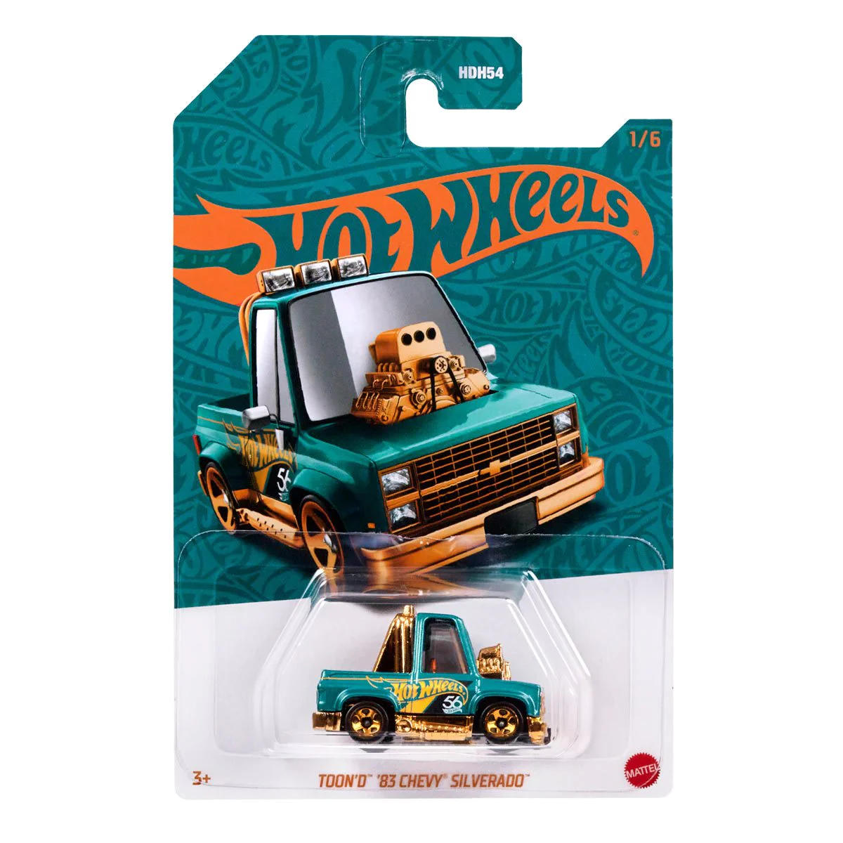 Hot Wheels 1:64 - Toon'd 83 chevy silverado