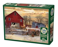 Cobble Hill puslespill 1000 Winter on the Farm