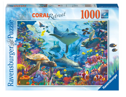 Ravensburger puslespill 1000 Tilfluktssted ved korallrevet 1000 biter - Ravensburger