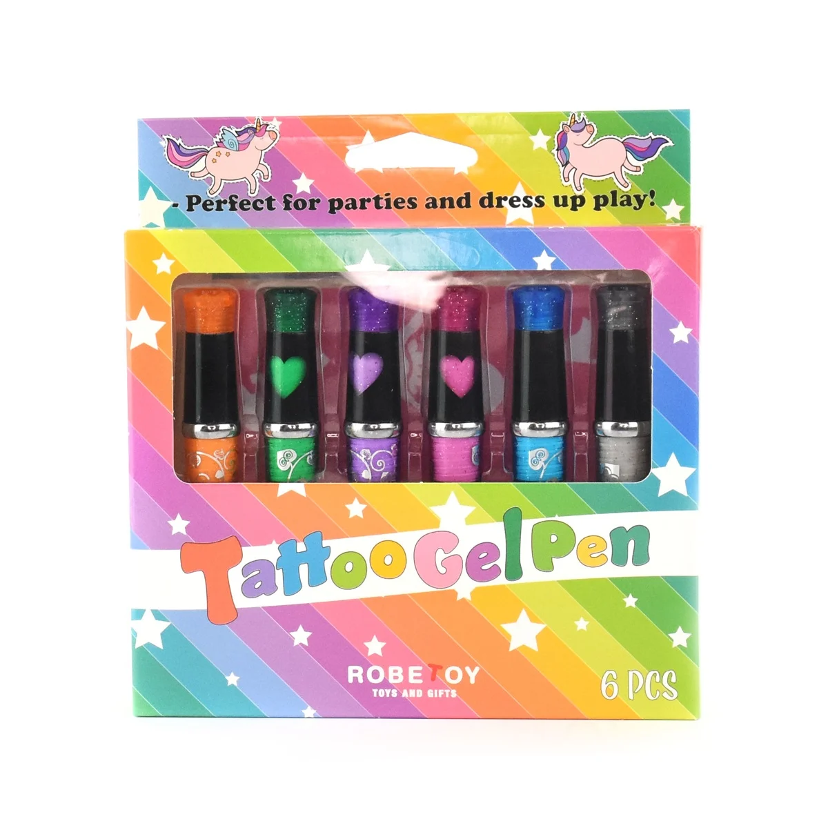 PEN TATTOO DELUXE 10cm 6pcs Tattoo pen - Småvarer