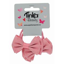 HÅRSTRIKK ROSA SLØYFE 2 STK TINKA BEAUTY