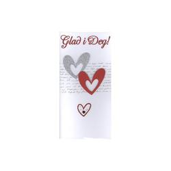 Dobbel kort - "glad i deg"