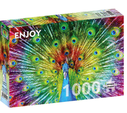 Enjoy puslespill 1000 Colorful Peacock