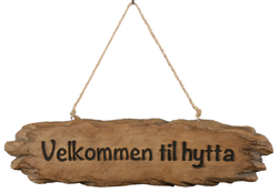 Skilt velkommen Natur - Børscompagniet