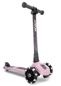 Scoot & Ride Sparkesykkel, Highwaykick 3 LED - Rose  - TILBUD  9-10/12 Rose - Scoot & Ride