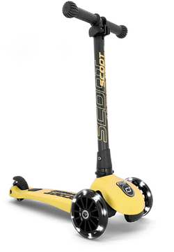 Scoot & Ride Sparkesykkel, Highwaykick 3 LED - Lemon - TILBUD  9-10/12 Lemon - Scoot & Ride