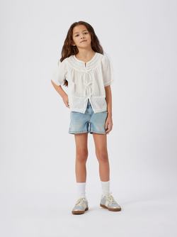 NKFSALLI SLIM DNM SHORTS 9843-IC TB