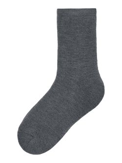 NKMWAKSI WOOL TERRY SOCK XXIII Dark Grey Melange  - Name It