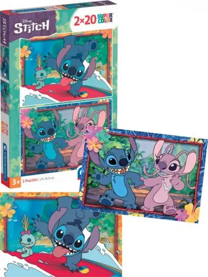 Clementoni Disney Stitch og Angel puslespill 2x20 brikker Stitch og Angel - Clementoni
