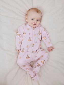 NBFNIGHTSUIT 2P ZIP FF ROSE DEER 